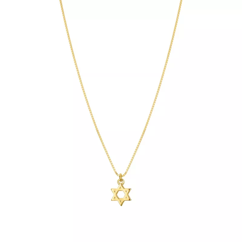 שרשרת מגן דוד זהב דגם מזי