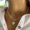 ⁦שרשרת כסף עם תליון לב - דגם ליבי⁩ – תמונה ⁦7⁩