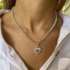 ⁦שרשרת כסף עם תליון לב - דגם ליבי⁩ – תמונה ⁦5⁩