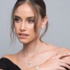 ⁦עגילי כסף צמודים דגם ג'סיקה⁩ – תמונה ⁦3⁩