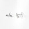 ⁦עגיל זהב 14K מטפס  5 זרקונים⁩ – תמונה ⁦4⁩