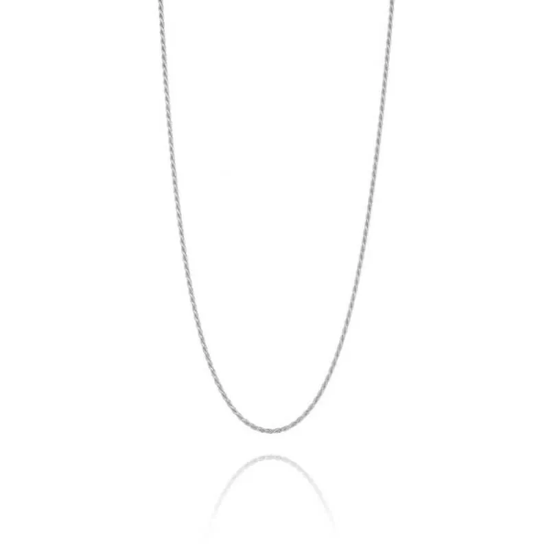 שרשרת זהב לבן דגם ליזט 14K
