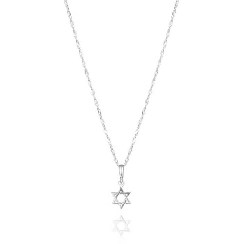 שרשרת זהב לבן  דגם קתרין 14K