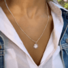 ⁦שרשרת כסף מטבע דגם קתלין⁩ – תמונה ⁦3⁩